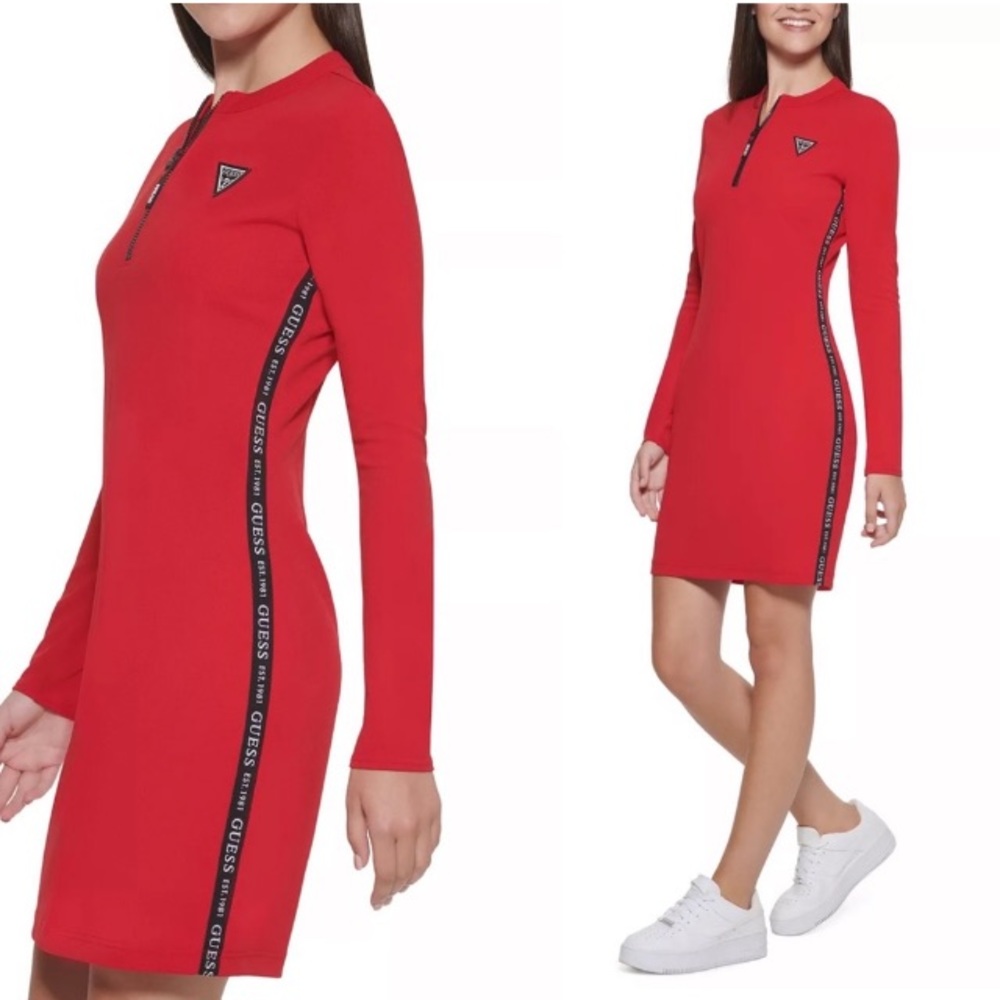 Guess Bodycon Sporty Racing Dress